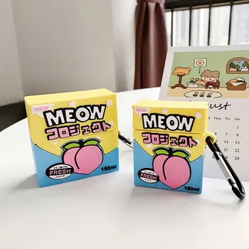 New For Airpods pro 2 1 case 3D SOFT cute peach drinks colorful fresh juice meow Silicone funny food style protective cover case
New For Airpods pro 2 1 case 3D SOFT cute peach drinks colorful fresh juice meow Silicone funny food style protective cover case