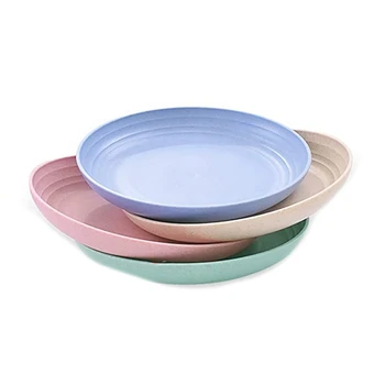 4Pcs 10 Inch Wheat Straw Deep Dinner Plates - Microwave and Dishwasher Safe, Unbreakable Sturdy Plastic Dinner Plates
4Pcs 10 Inch Wheat Straw Deep Dinner Plates - Microwave and Dishwasher Safe, Unbreakable Sturdy Plastic Dinner Plates