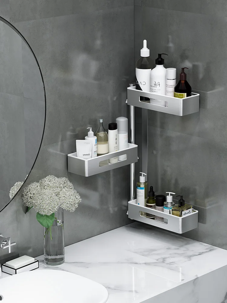 Toilet bathroom shelf wall hanging do not punch cosmetics wall receiving rack toilet wash table rotation
Toilet bathroom shelf wall hanging do not punch cosmetics wall receiving rack toilet wash table rotation