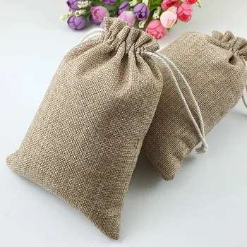 50 Pcs Wrapping Hessian Hemp Bags, 4.7X3.5 Inches Jute Burlap Bags Party Christmas Halloween Gift Bags with Drawstring 
50 Pcs Wrapping Hessian Hemp Bags, 4.7X3.5 Inches Jute Burlap Bags Party Christmas Halloween Gift Bags with Drawstring
