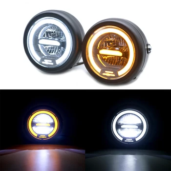 6.5 Inch Universal Motorcycle LED Headlamp Headlight DRL Daytime Running Headlight Motorcycle Accessories Distance Light Refit
6.5 Inch Universal Motorcycle LED Headlamp Headlight DRL Daytime Running Headlight Motorcycle Accessories Distance Light Refit