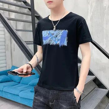 ZHIJING Short Sleeve T-shirt Men Popular Brand Trend Summer-Clothes New Style T-shirt Slim Fit Korean-style Teenager BOY'S 
ZHIJING Short Sleeve T-shirt Men Popular Brand Trend Summer-Clothes New Style T-shirt Slim Fit Korean-style Teenager BOY'S