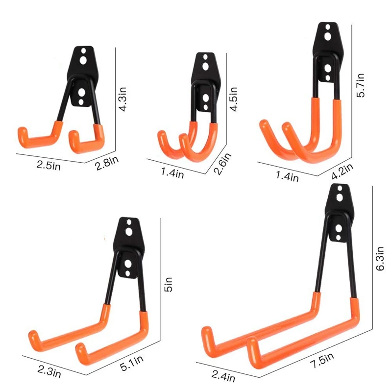 Steel Garage Storage Utility Double Hooks, Heavy Duty Ladder Wall Hooks for Organizing Power Tools, Rust Resistant Non-Slip, for
Steel Garage Storage Utility Double Hooks, Heavy Duty Ladder Wall Hooks for Organizing Power Tools, Rust Resistant Non-Slip, for