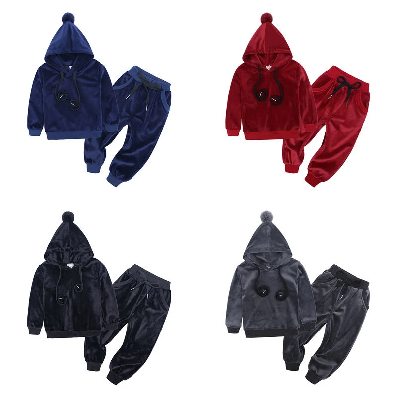 Solid Color Cartoon Kid Clothes Velvet Long Sleeve Hairball Hooded Coat Children Boys Clothes Girls Sets Clothing Winter Outfits
Solid Color Cartoon Kid Clothes Velvet Long Sleeve Hairball Hooded Coat Children Boys Clothes Girls Sets Clothing Winter Outfits