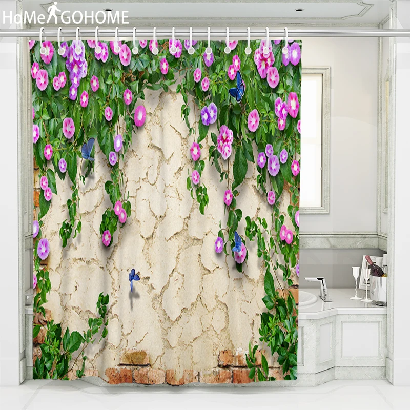 Flower Vine Wall Decoration Shower Curtains Bathroom Curtain 3D Waterproof Bath Curtain Fresh Plants Bathtub rideau de douche
Flower Vine Wall Decoration Shower Curtains Bathroom Curtain 3D Waterproof Bath Curtain Fresh Plants Bathtub rideau de douche