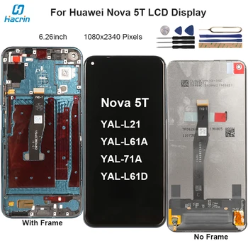 Display For Huawei Nova 5T LCD Display Touch Screen Replacement Part For Huawei Nova 5 T Display Nova 5T YAL-L21 LCD Screen
Display For Huawei Nova 5T LCD Display Touch Screen Replacement Part For Huawei Nova 5 T Display Nova 5T YAL-L21 LCD Screen