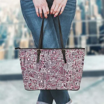 FORUDESIGNS New Arrival Large Leather Shoulder Bag Style Traditional Polynesian Tribal Geometric Pattern Printed Lady Bolsa
FORUDESIGNS New Arrival Large Leather Shoulder Bag Style Traditional Polynesian Tribal Geometric Pattern Printed Lady Bolsa