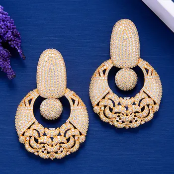 GODKI Luxury Flower Bell Dangle Earrings For Women Wedding Cubic Zirconia CZ Gold DUBAI Bridal Earring Jewelry Accessories2020 
GODKI Luxury Flower Bell Dangle Earrings For Women Wedding Cubic Zirconia CZ Gold DUBAI Bridal Earring Jewelry Accessories2020