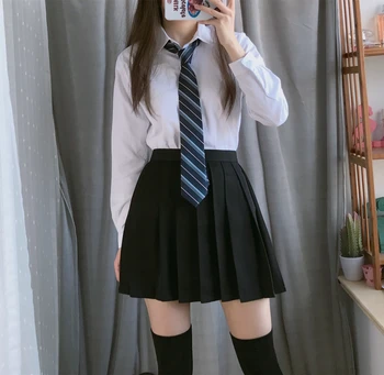 2020 women students suit skirt japanese jk cosplay cute female cotton school uniforms sets korean school girls uniform suits
2020 women students suit skirt japanese jk cosplay cute female cotton school uniforms sets korean school girls uniform suits