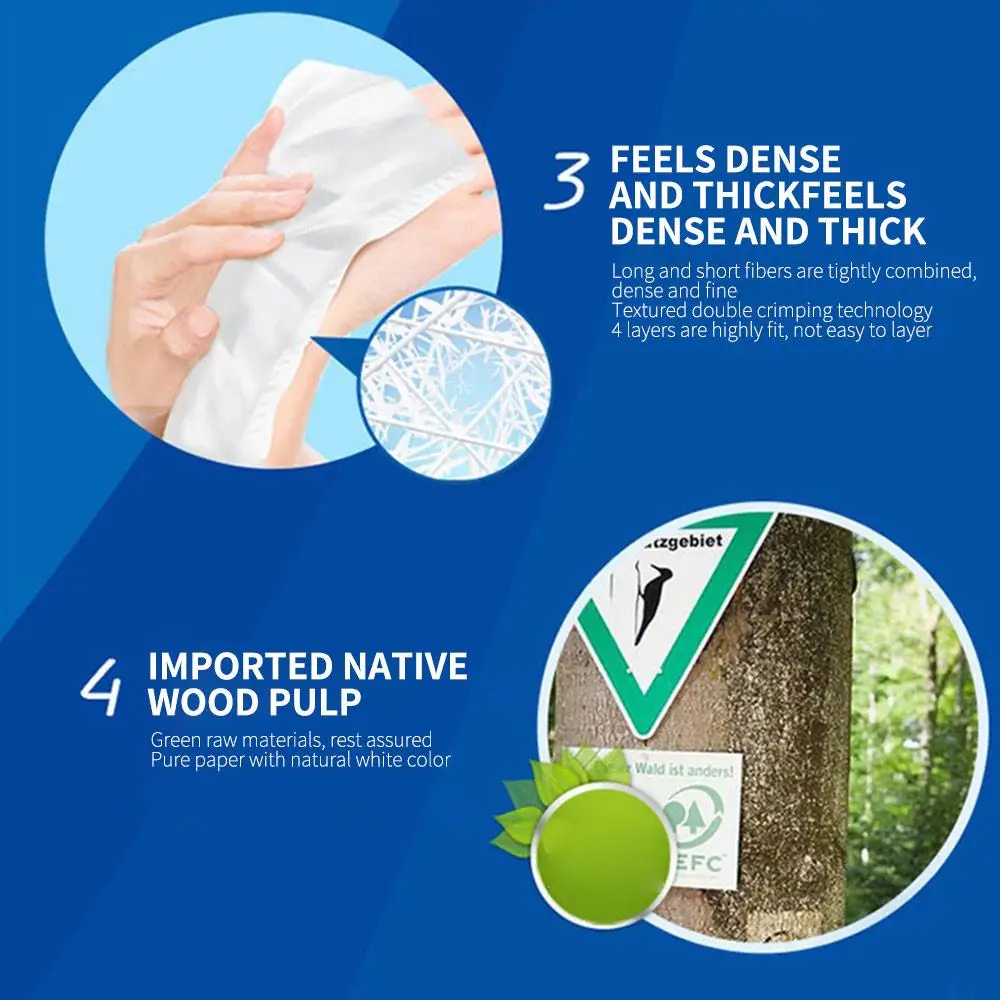 Roll Paper White Natural Security Bamboo Fiber Paper Toilet Paper 6 Rolls 4 Layers Kitchen Tissue Tampon Family Hotel Baby Butt
Roll Paper White Natural Security Bamboo Fiber Paper Toilet Paper 6 Rolls 4 Layers Kitchen Tissue Tampon Family Hotel Baby Butt