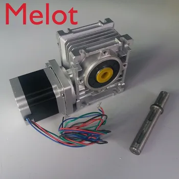 Worm Gearbox RV030 Speed Reducer 14mm output W/ Nema23 Stepper Motor 3A 56MM 1.2NM 172Oz-in kit Convert 90 degree For CNC Router
Worm Gearbox RV030 Speed Reducer 14mm output W/ Nema23 Stepper Motor 3A 56MM 1.2NM 172Oz-in kit Convert 90 degree For CNC Router