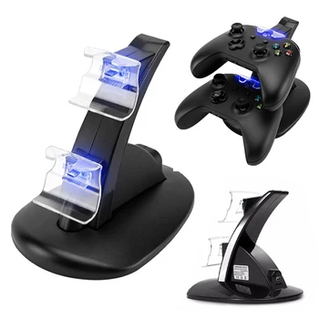 HYMIKO Wireless Dual Controller Charger Dock Station Charge USB Fast Charging Stand Dock For Xbox One Gamepad With LED Light
HYMIKO Wireless Dual Controller Charger Dock Station Charge USB Fast Charging Stand Dock For Xbox One Gamepad With LED Light