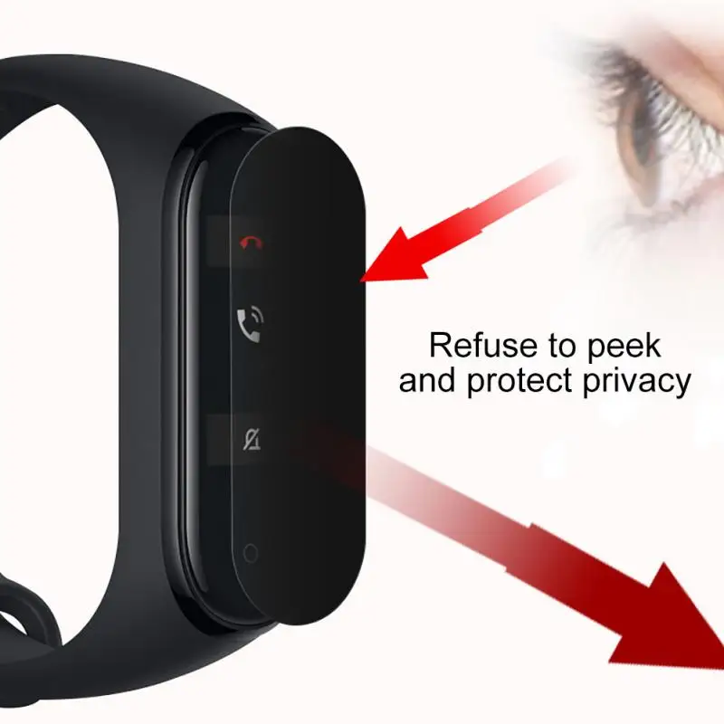 Privacy Protector Film For Xiaomi Mi Band 4 Privacy Anti-Spy Soft Hydrogel HD Film Smart Watch Protective flim
Privacy Protector Film For Xiaomi Mi Band 4 Privacy Anti-Spy Soft Hydrogel HD Film Smart Watch Protective flim