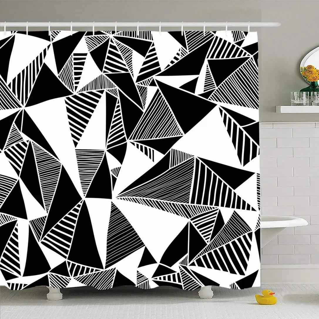 Shower Curtain Set with Hooks 66x72 Texture Triangles Artwork Print Little Mosaic Paper with Endless Graphic Pattern Abstract
Shower Curtain Set with Hooks 66x72 Texture Triangles Artwork Print Little Mosaic Paper with Endless Graphic Pattern Abstract