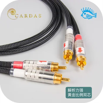 1 pair of CARDAS 2x21AWG analog signal line audio cable golden ratio American fever finished line RCA plug
1 pair of CARDAS 2x21AWG analog signal line audio cable golden ratio American fever finished line RCA plug