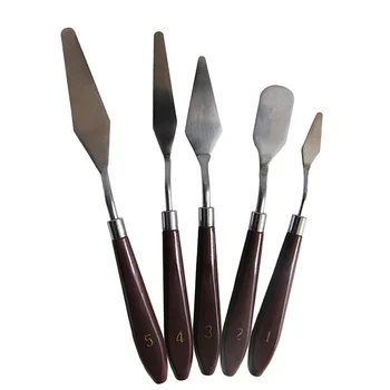 1 set of Stainless Steel Palette Scraper Set Spatula Color Mixing Tool with Plastic Handle (Coffee)
1 set of Stainless Steel Palette Scraper Set Spatula Color Mixing Tool with Plastic Handle (Coffee)