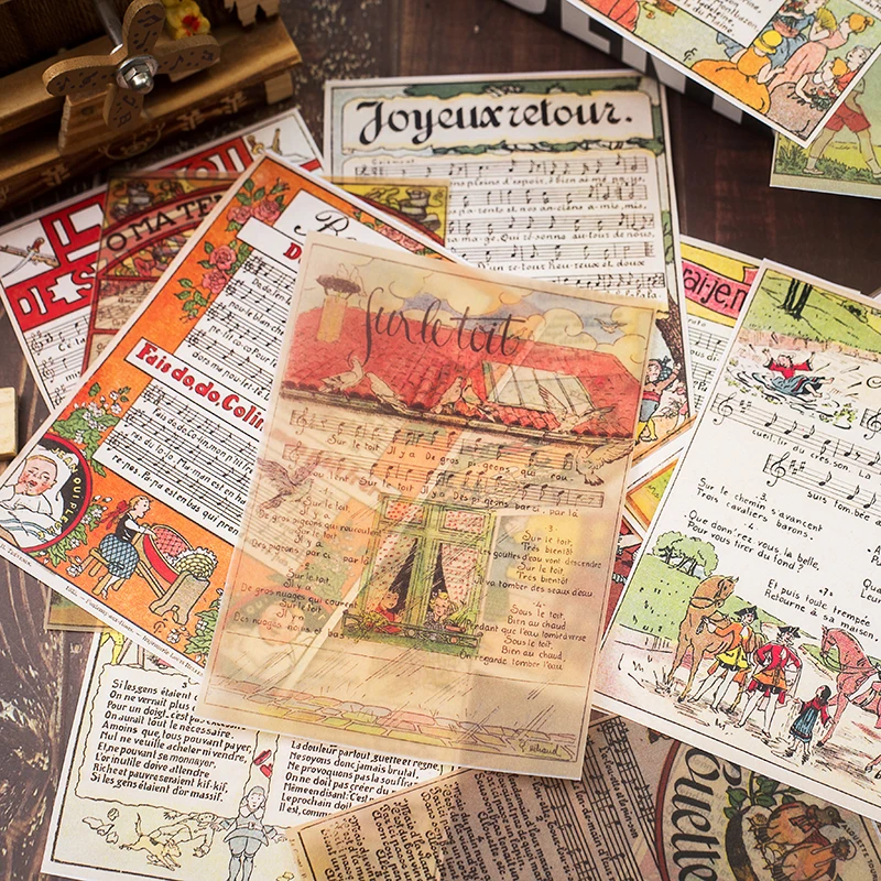 16pcs/Set Vintage Music Notes Sheet Vellum Paper Pattern Pack for Scrapbooking Happy Planner Card Making Junk Journal Project
16pcs/Set Vintage Music Notes Sheet Vellum Paper Pattern Pack for Scrapbooking Happy Planner Card Making Junk Journal Project
