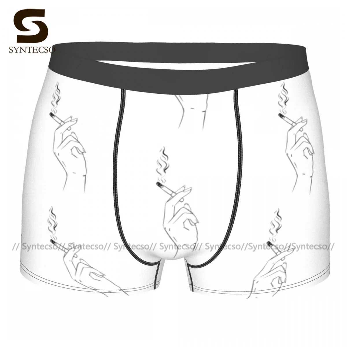 

Cigarette Underwear Sublimation Trenky Polyester Trunk Print Funny Teen Boxer Brief
