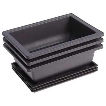 10 Packs Bonsai Training Pots with Tray Plastic Bonsai Plants Gg Pot for Garden Yard Living Room Balcony 16.5X12cm
10 Packs Bonsai Training Pots with Tray Plastic Bonsai Plants Gg Pot for Garden Yard Living Room Balcony 16.5X12cm
