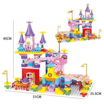 My First DIY Castle Building Blocks Marble Run Castle Compatible With Duploed Block Track Creative Sliding Car Toy for children
My First DIY Castle Building Blocks Marble Run Castle Compatible With Duploed Block Track Creative Sliding Car Toy for children