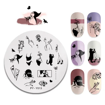 PICT You Tattoo Pattern Round Stamping Plate Nail Picture Stamp Templates Nail Art Image Plate Stainless Steel Stencil Tools
PICT You Tattoo Pattern Round Stamping Plate Nail Picture Stamp Templates Nail Art Image Plate Stainless Steel Stencil Tools