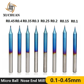 1pc 0.1-0.45mm Ball Nose Milling Cutter Nano Blue Coated Carbide End Mill 2 Flutes 4mm Shank Engraving Bit
1pc 0.1-0.45mm Ball Nose Milling Cutter Nano Blue Coated Carbide End Mill 2 Flutes 4mm Shank Engraving Bit