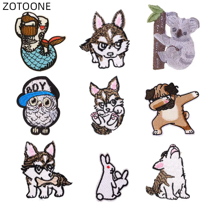 ZOTOONE Iron on Embroidered Patch Heat Transfer Sew on Animal Badge for Clothes Jeans DIY Dog Wolf Patches for Kids Applique G
ZOTOONE Iron on Embroidered Patch Heat Transfer Sew on Animal Badge for Clothes Jeans DIY Dog Wolf Patches for Kids Applique G