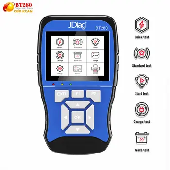 JDiag BT280 Universal Battery tester for cars trucks boats motorcycle etc professional battery analyzer
JDiag BT280 Universal Battery tester for cars trucks boats motorcycle etc professional battery analyzer