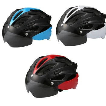 

TIOODRE Bicycle Helmet Protective Helmet Windproof Lenses Integrally-Molded Helmet Breathable Helmet Cycling Helmet Sport Cap