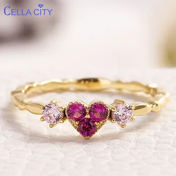 Cellacity silver 925 jewelry ring with heart shape red corundum gemstone Luxury Fine Jewelry For Women wholesale size 6-10
Cellacity silver 925 jewelry ring with heart shape red corundum gemstone Luxury Fine Jewelry For Women wholesale size 6-10