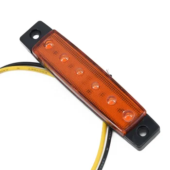 10Pcs/Pack Yellow 24V VOLT 6-LED Side Marker Indicators Lights Truck Trailer Bus
10Pcs/Pack Yellow 24V VOLT 6-LED Side Marker Indicators Lights Truck Trailer Bus