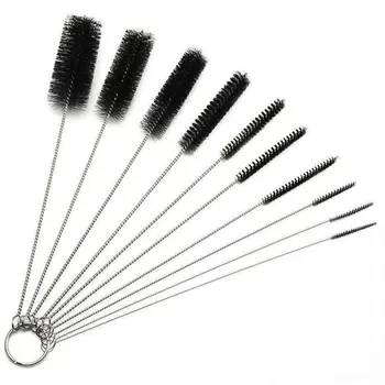 

Hardware Tattoo Equipment Tool Brush Mechanical Cleaning Strip Brush Stainless Steel Ten-Piece Set Cleaning Brush