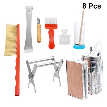 8pcs Beekeeping Tools Supplies Simple Metal Practical Apiculture Tools Device Kit Bee for Home (Assorted Color)
8pcs Beekeeping Tools Supplies Simple Metal Practical Apiculture Tools Device Kit Bee for Home (Assorted Color)