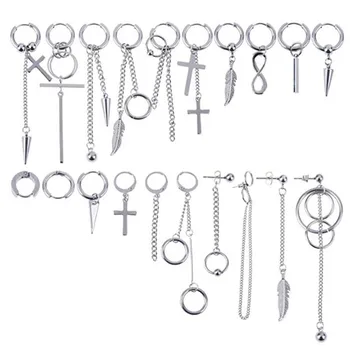 20 pcs/set KPOP DNA Korean Earrings Stainless Steel Chain Feather Idol Men Women Rock Grunge Hipster Punk Stud Earrings Unisex
20 pcs/set KPOP DNA Korean Earrings Stainless Steel Chain Feather Idol Men Women Rock Grunge Hipster Punk Stud Earrings Unisex
