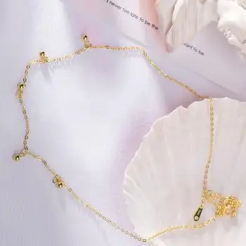 gold Beads 100% 925 Sterling Silver Necklace Women Fashion Chain Fine Jewelry Simple Necklaces & Pendants High Quality 925-231
gold Beads 100% 925 Sterling Silver Necklace Women Fashion Chain Fine Jewelry Simple Necklaces & Pendants High Quality 925-231