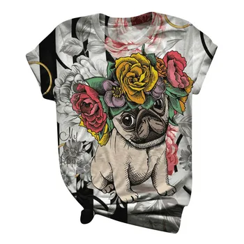 Fashion Tshirt Women Plus Size Short Sleeve 3D Animal Printed O-neck Tops Tee T-shirt Top Women Harajuku T Shirt Camisas new
Fashion Tshirt Women Plus Size Short Sleeve 3D Animal Printed O-neck Tops Tee T-shirt Top Women Harajuku T Shirt Camisas new