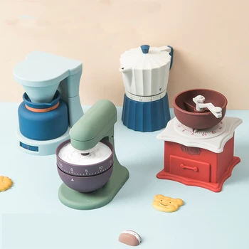 Coffee Machine Modeling Timer Creative Grinder/Coffee Machine/Moka pot Shaped Mini Mechanical Timers Ceramics Kitchen Supplies
Coffee Machine Modeling Timer Creative Grinder/Coffee Machine/Moka pot Shaped Mini Mechanical Timers Ceramics Kitchen Supplies