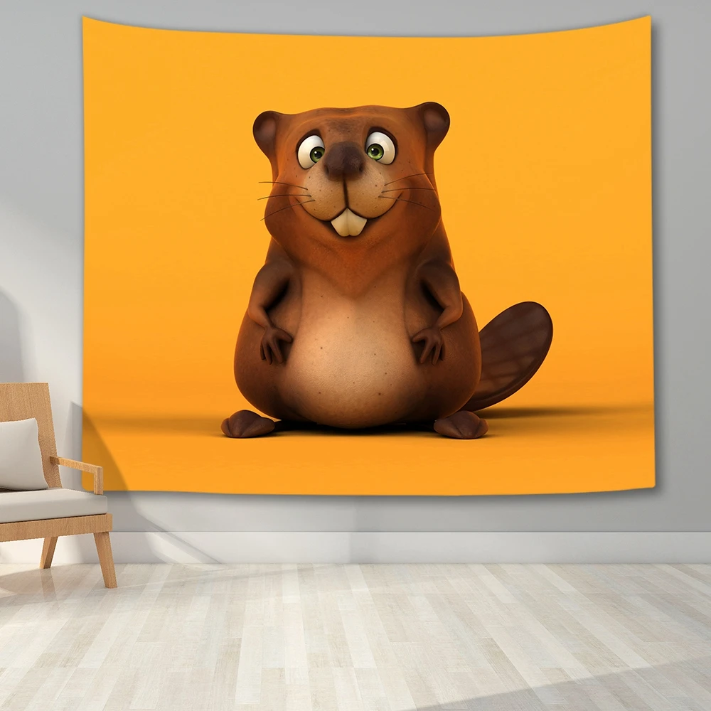 Cartoon Beaver Animal Print Wall Hippie Tapestry Polyester Fabric Home Decor Wall Rug Carpets Hanging Blanket
Cartoon Beaver Animal Print Wall Hippie Tapestry Polyester Fabric Home Decor Wall Rug Carpets Hanging Blanket