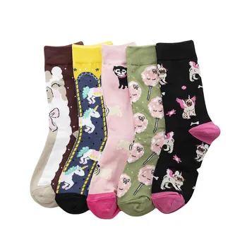 New Arrival Fashion Women's Cotton Crew Funny Cartoon Animal Pattern Creative Colorful Wedding Socks For Female
New Arrival Fashion Women's Cotton Crew Funny Cartoon Animal Pattern Creative Colorful Wedding Socks For Female