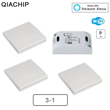 QIACHIP Wifi Wireless 433MHz RF Relay 1CH AC 220V Receiver Smart Home Light Switch Module + 86 Wall Lamp Remote Control Switch
QIACHIP Wifi Wireless 433MHz RF Relay 1CH AC 220V Receiver Smart Home Light Switch Module + 86 Wall Lamp Remote Control Switch
