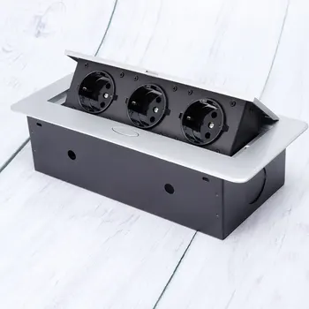 Damped Multimedia Outlet Socket Connection Box Desktop Pop Up Socket For Conference Room Three Plug
Damped Multimedia Outlet Socket Connection Box Desktop Pop Up Socket For Conference Room Three Plug