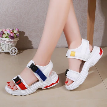 Summer New High Rise Buckle Women Casual Sandals Flat Comfortable Wild Platform Sandals Student Sport Beach Sandals Black
Summer New High Rise Buckle Women Casual Sandals Flat Comfortable Wild Platform Sandals Student Sport Beach Sandals Black