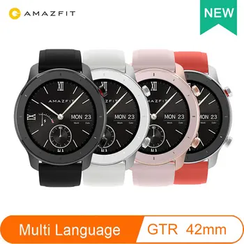 Global Version Amazfit GTR 42mm Original Smart Watch 5ATM Waterproof 12 Days Battery GPS Music Control Support For Android IOS
Global Version Amazfit GTR 42mm Original Smart Watch 5ATM Waterproof 12 Days Battery GPS Music Control Support For Android IOS
