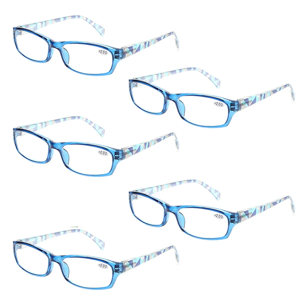 5 Pack Fashion Printed Reading Glasses Spring for Women Hinge Rectangular Frames Quality Eyeglasses 0.5 1.75 2.0 3.0 4.0 Coating
5 Pack Fashion Printed Reading Glasses Spring for Women Hinge Rectangular Frames Quality Eyeglasses 0.5 1.75 2.0 3.0 4.0 Coating