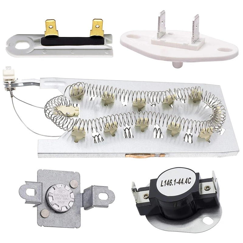 Hair Dryer Heating Elements Thermal Cut-Off Fuse Fuse Kit for Whirlpool and Kenmore Hair Dryers
Hair Dryer Heating Elements Thermal Cut-Off Fuse Fuse Kit for Whirlpool and Kenmore Hair Dryers