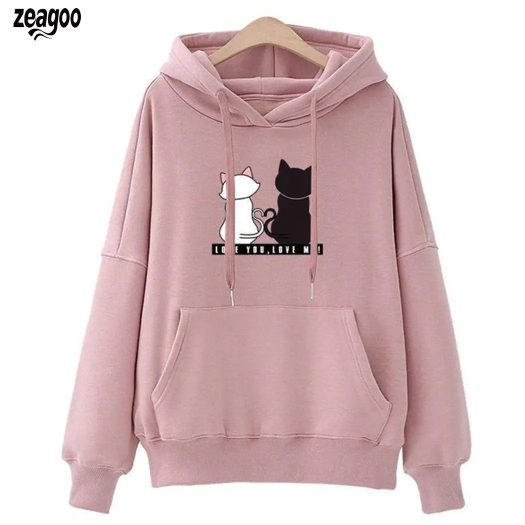 New Fashion Women Casual Hooded Long Sleeve Prints Pullover Pocket Hoodie Regular fit, Pullover, Drawstring 
New Fashion Women Casual Hooded Long Sleeve Prints Pullover Pocket Hoodie Regular fit, Pullover, Drawstring