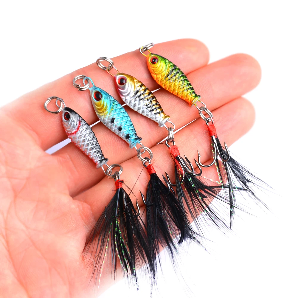 4pcs Sharp Hook Mini 6.4g 25mm Pesca Isca Artificial Knife Jigging Metal Spoon VIB Artificial Bait Hook Boat Lures Lead Fish
4pcs Sharp Hook Mini 6.4g 25mm Pesca Isca Artificial Knife Jigging Metal Spoon VIB Artificial Bait Hook Boat Lures Lead Fish