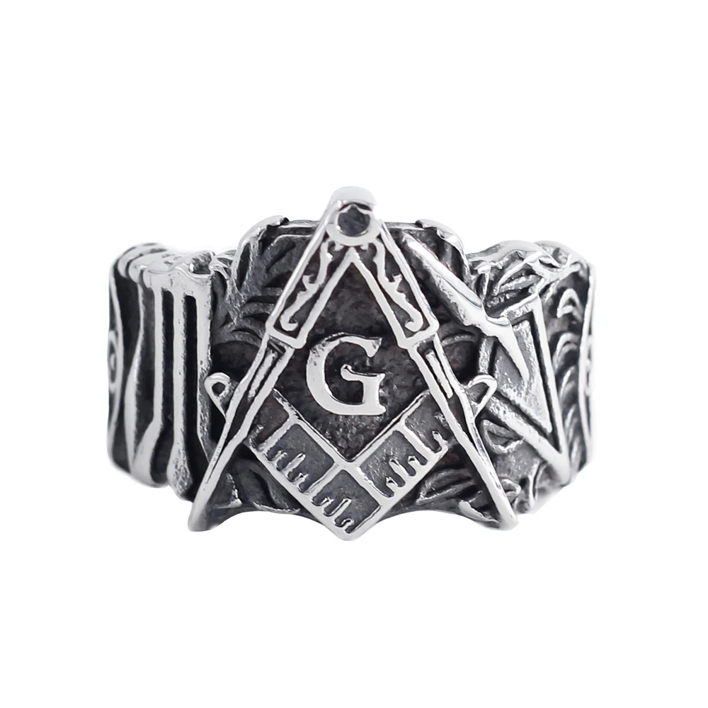 Vintage medieval Templar Knight Stainless Steel Ring Personality Trend Masonic Logo Men's Ring
Vintage medieval Templar Knight Stainless Steel Ring Personality Trend Masonic Logo Men's Ring