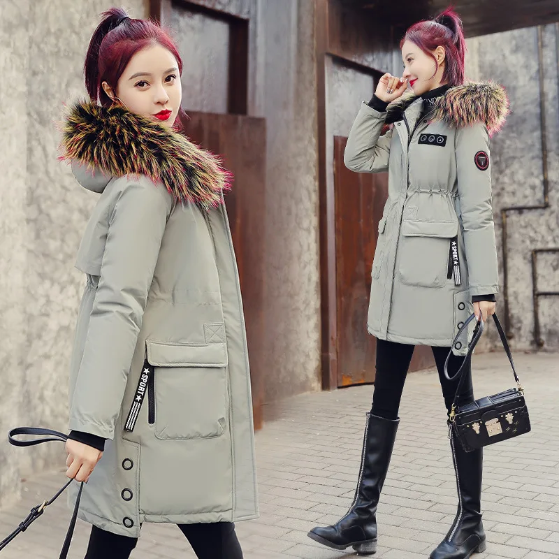 Fashion Color Large Fur Collar Pike Cotton Coat WOMEN'S Medium-sized 2019 Winter New Style Korean-style Large Size Waist Hugging
Fashion Color Large Fur Collar Pike Cotton Coat WOMEN'S Medium-sized 2019 Winter New Style Korean-style Large Size Waist Hugging