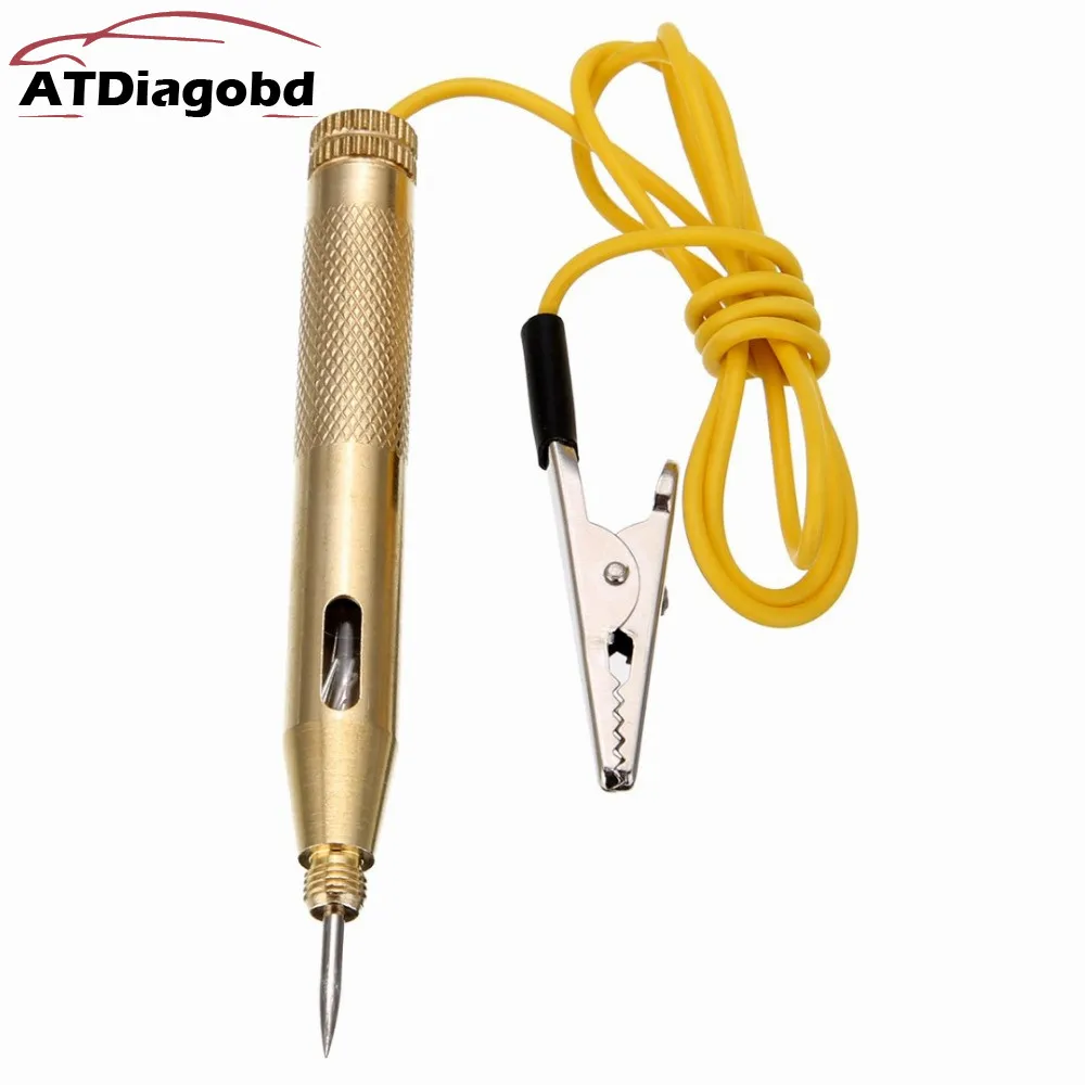 Hot Sale Diagnostic Tools Detector Probe Light System Test DC 6V 12V 24V Copper Auto Car Circuit Tester Lamp Voltage |